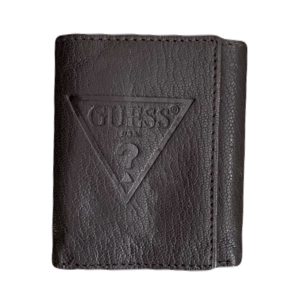 Guess Dark Brown Leather Wallet